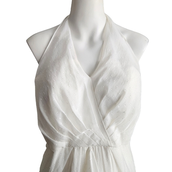 Vince Camuto Womens White Halter Dress Sz 8 - Picture 3 of 12